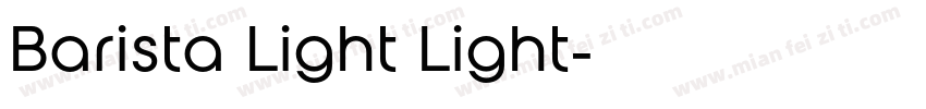Barista Light Light字体转换